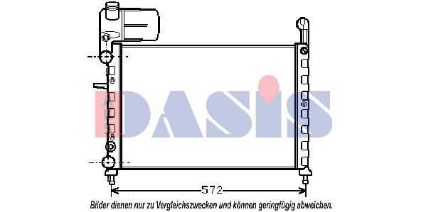 AKS DASIS Radiators, Motora dzesēšanas sistēma 080590N